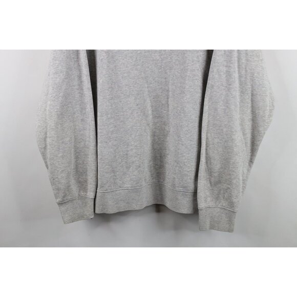 Vtg Y2K Nike Mens XL Travis Scott Mini Swoosh Crewneck Sweatshirt Heather Gray - Picture 3 of 13